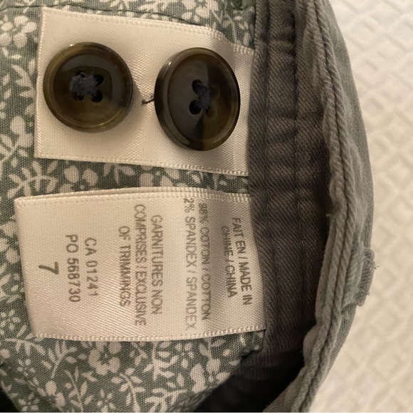 Trendy khaki military straight pants with navy, red & white side stripe - size 7 - Picture 3 of 7